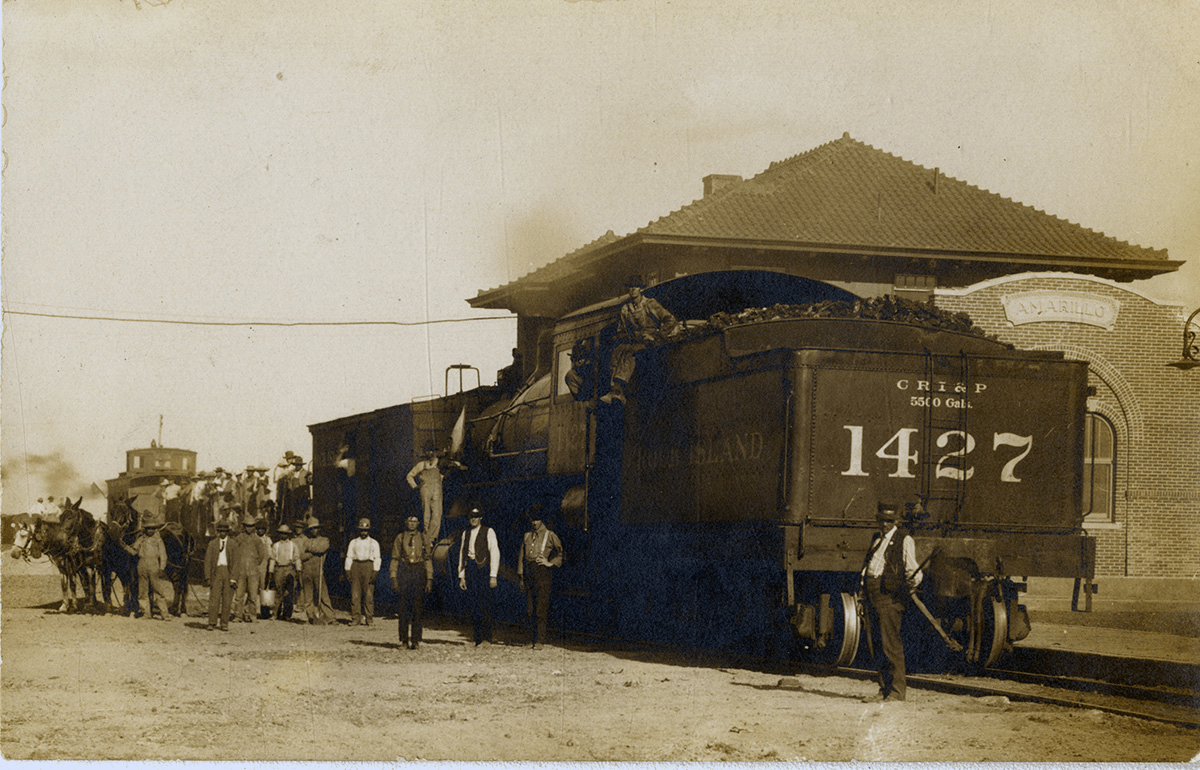1909 Rock Island Depot postcard