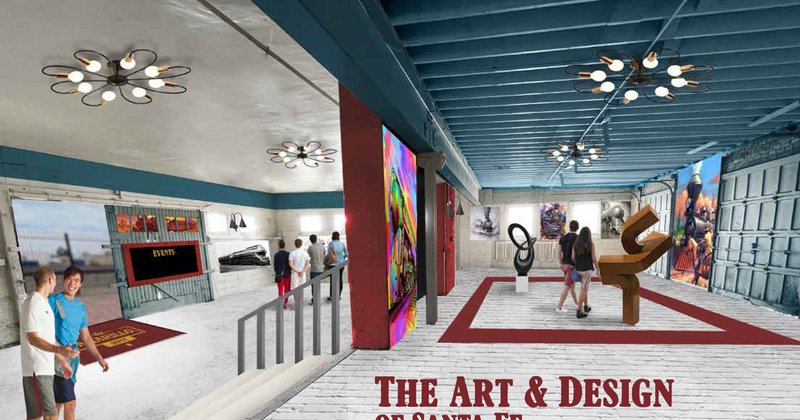 The Art and Design of Santa Fe gallery concept rendering